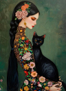 Miniature de l'œuvre « Frida Kahlo Cat Love’s » — vue 1